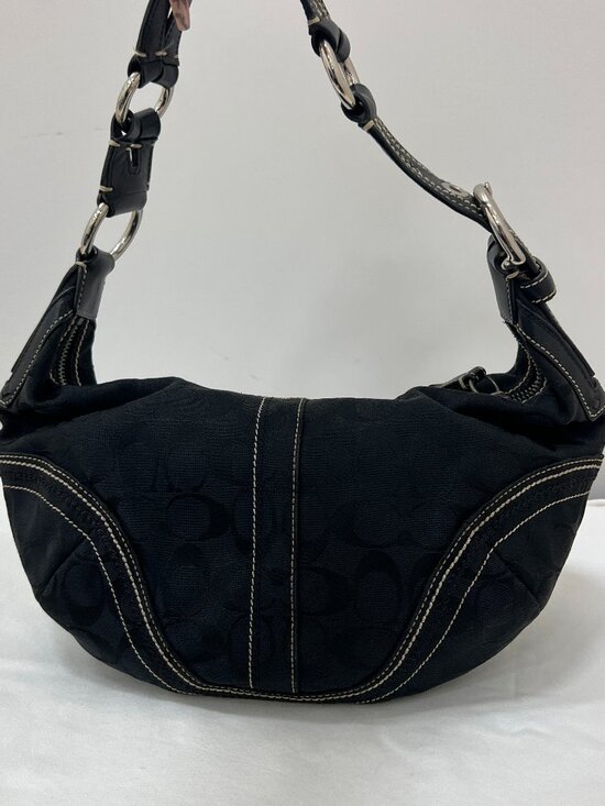 Coach Handbags - Coach Black Hobo Crescent Shoulder Bag in Style 10600